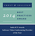 Frost & Sullivan India Software Video Conferencing Provider of the Year 2014