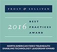 Frost and Sullivan’s 2016 North American Video Telehealth Enabling Technology Leadership Award