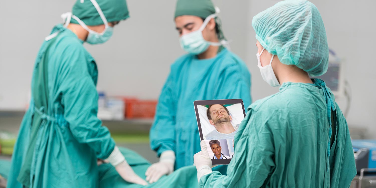 Telementoring via Vidyo in OR