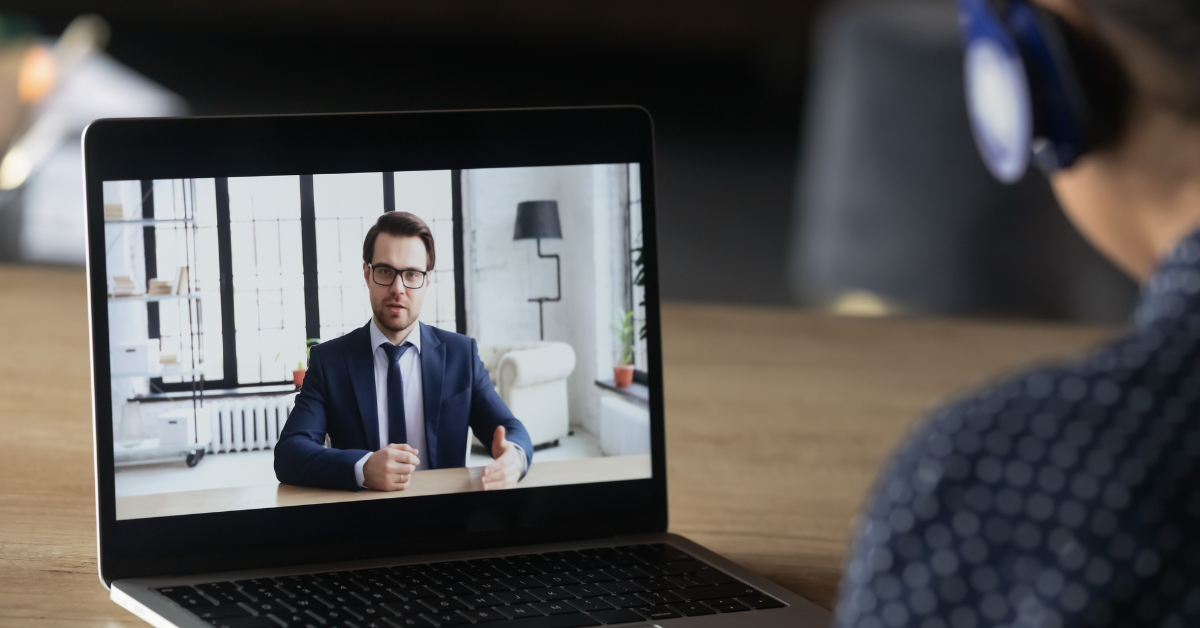 NCR video banking Resource customer using video banking solution with a representative