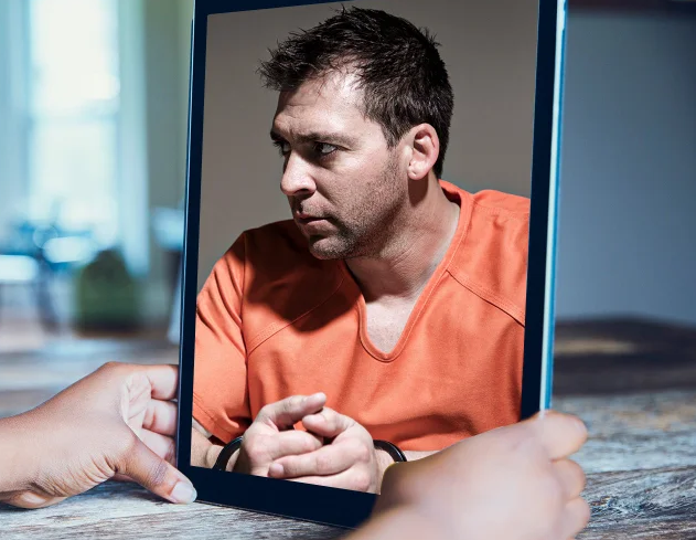 talking to inmate virutally talking to inmate virtually through ipad