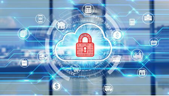 lock in front of tech lock in front of tech background