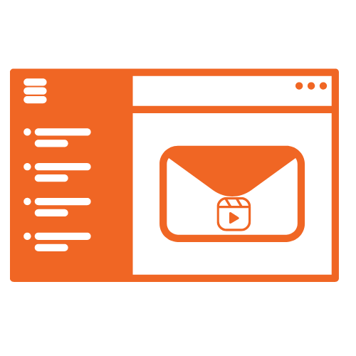 video embedded email icon